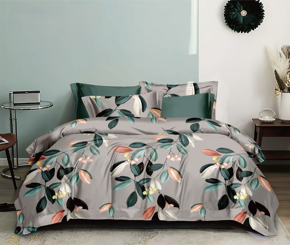 КПБ  поплин Оливковая коллекция Реноме<УУ 8644> 