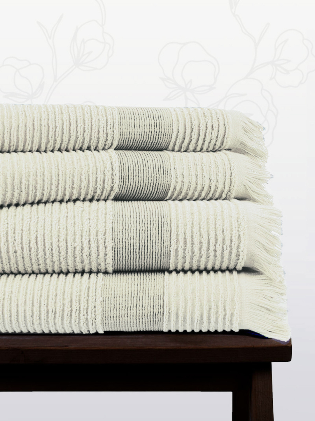 Полотенце махровое VIP Сафия Хоум, 1040 кремовый