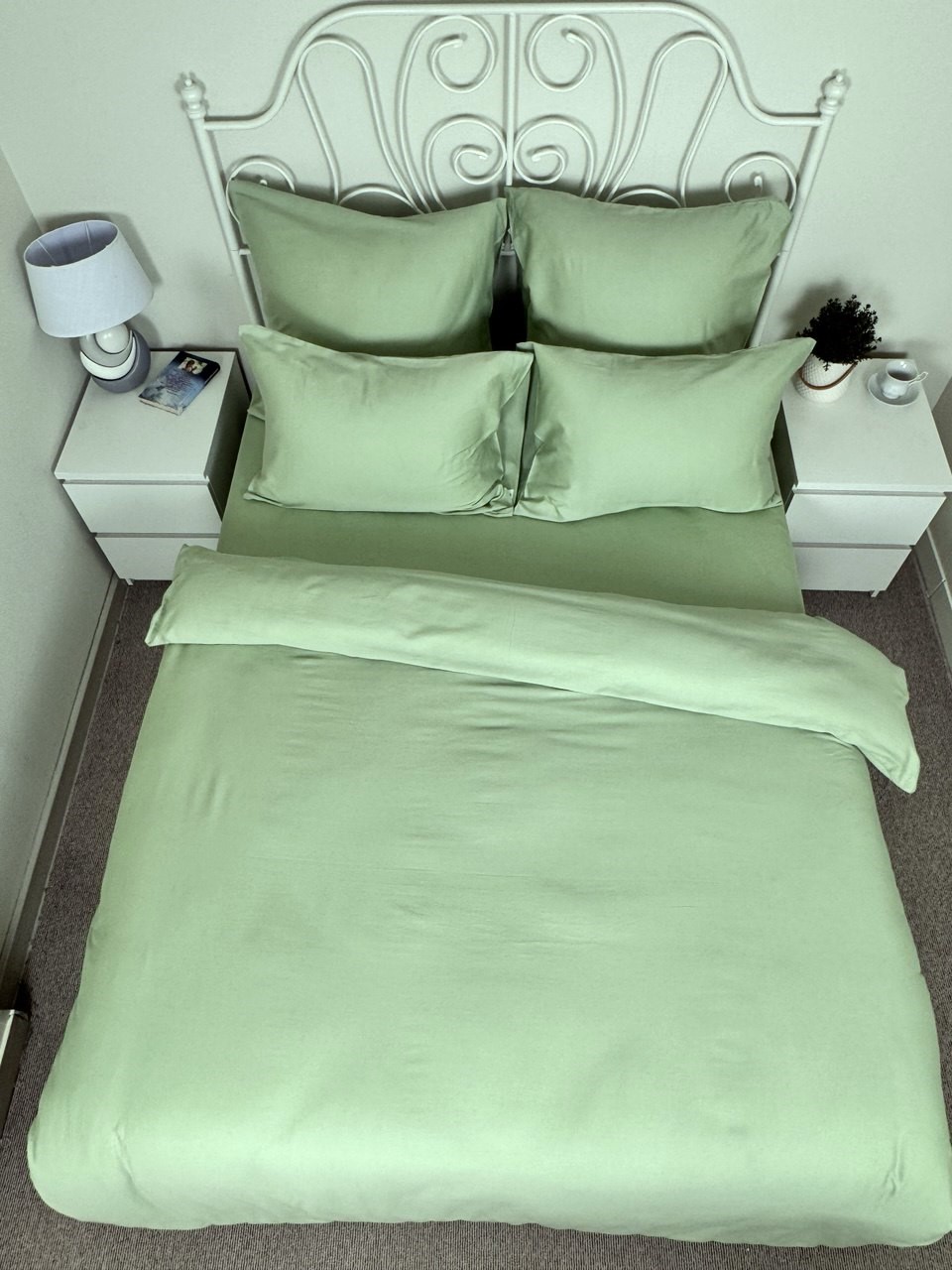 КПБ сатин однотонный Темно-синяя коллекция Реноме<OS-004 Олива>