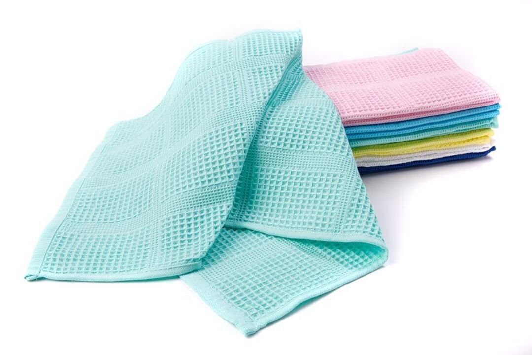 Полотенце вафельное CW 100-150 Узбекистан, 1080 ментоловый