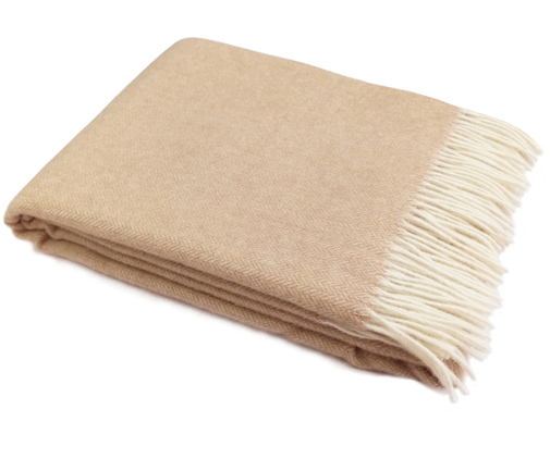 Плед Лаура с бахромой Влади, белый/ куб.пес, 9012059