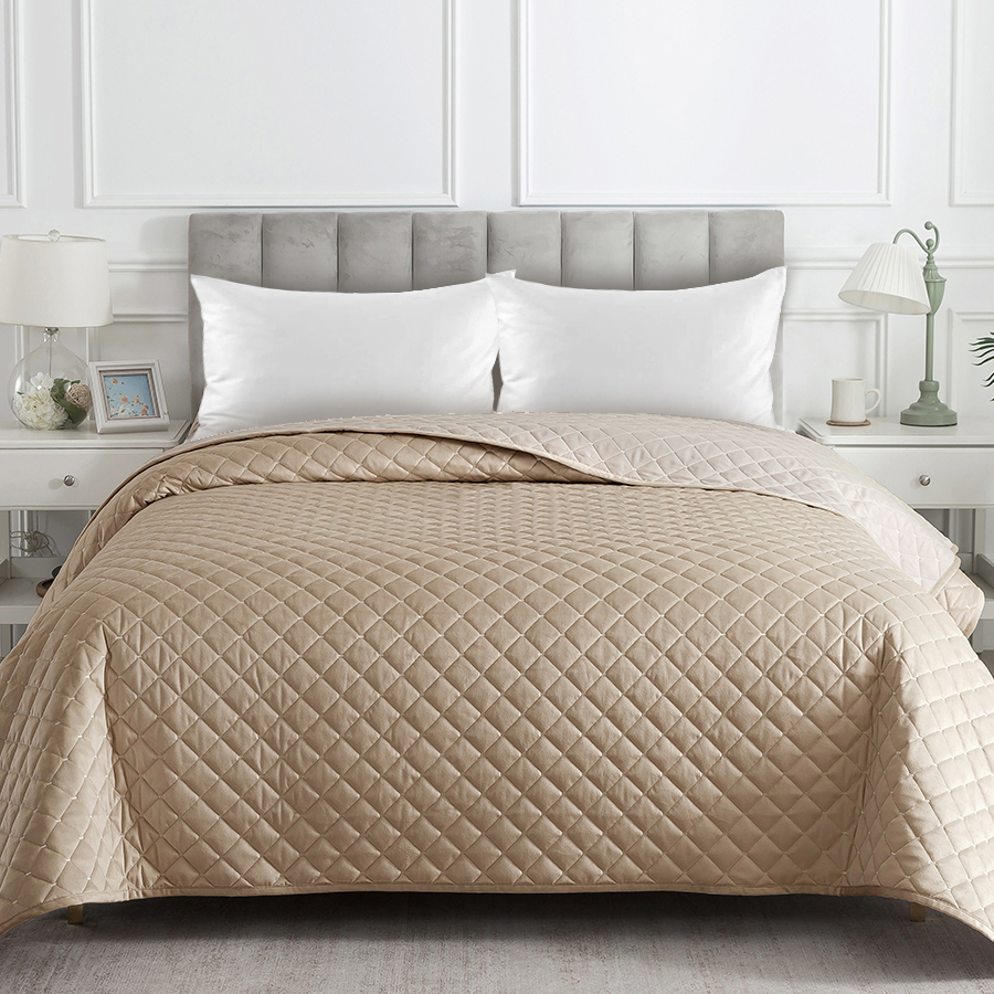 Покрывало велюровое Bravo  7016-05 бежевый<7016-05  бежевый>