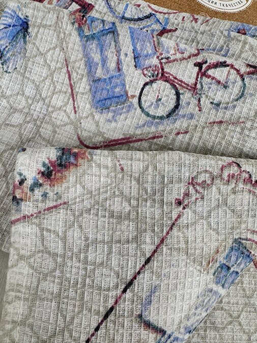 Набор полотенец вафельных на хангере Самойловский текстиль