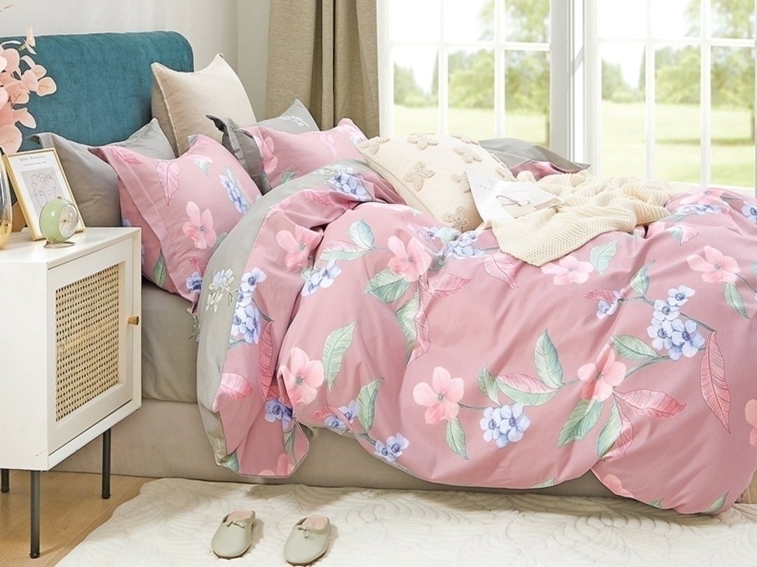 КПБ  сатин Темно-синяя коллекция с увеличенной простыней Реноме<ПП 39J Скидка> 