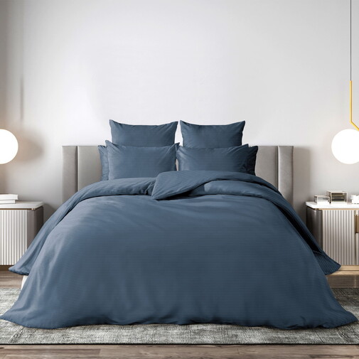 КПБ  поплин страйп-дизайн (нав 50*70) Волшебная ночь<8709/17 Laguna>