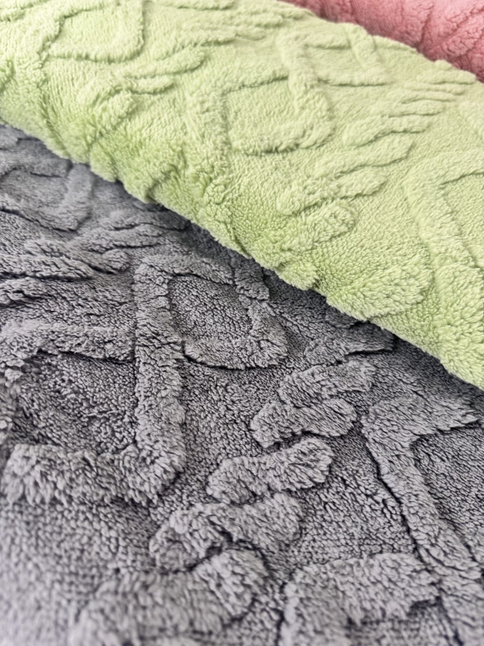 Плед велсофт духсторонний косичка СД