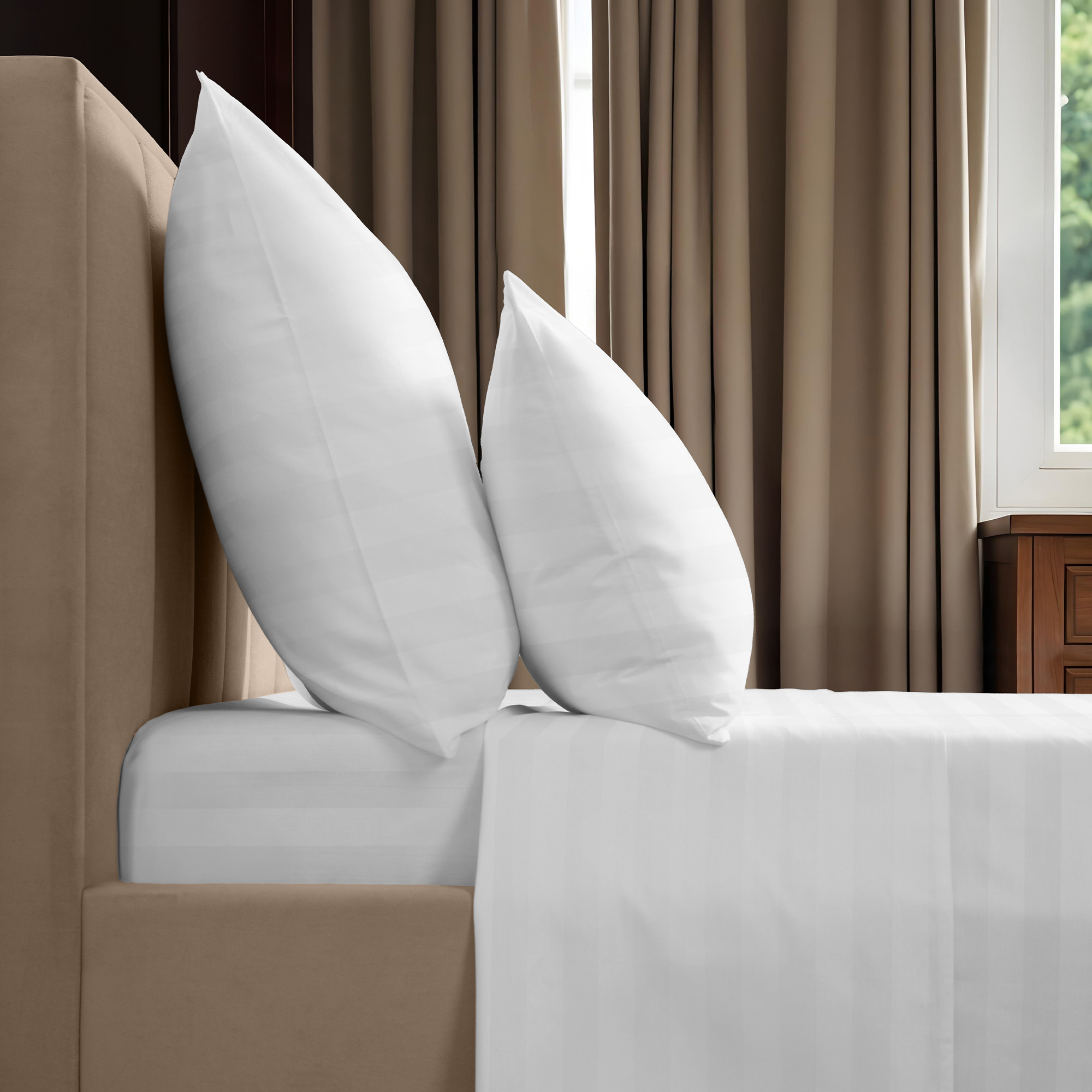 КПБ  страйп-сатин 3*3 (нав 50*70) Verossa Stripe<00бел>