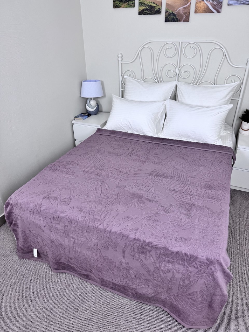 Покрывало махровое 22..448 7Я, 2208448, брусничный