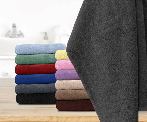 Полотенце махровое 380гр Бояртекс, темно-серый