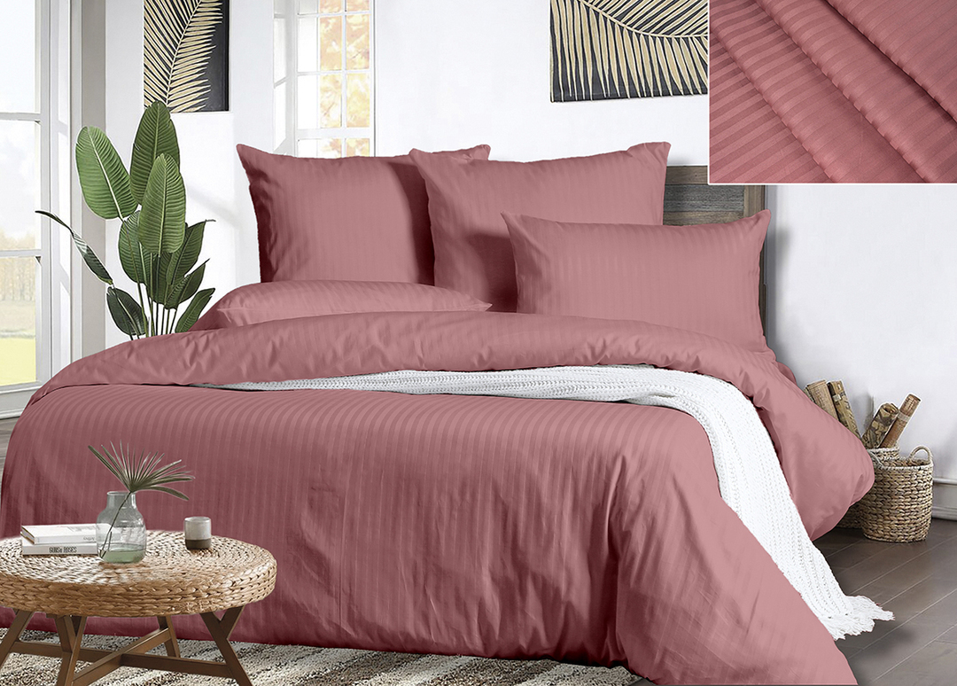 КПБ  страйп-сатин 4 наволочки Viola<СС-032 гармония Скидка Акция26>