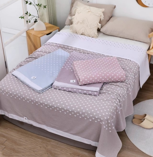 Покрывало махровое 22..334 7Я, 2210334, серо-голубой