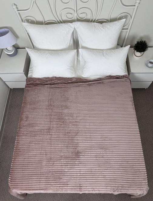 Плед однотонный жаккард Элит Реноме, 003 орризонте мокко