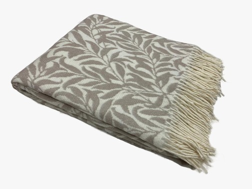 Плед Оазис Влади, белый/ темно-бежевый, 50302