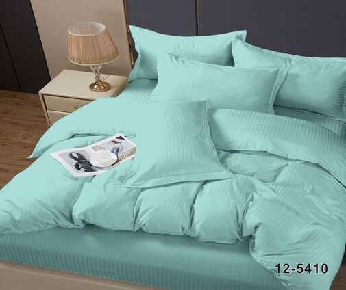 КПБ  микрофибра-страйп Pandora<№12-5410 Светлая бирюза>