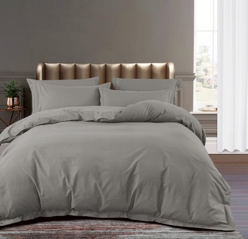 КПБ сатин-люкс CR однотонный с простыней на резинке (160*200*25) Ретро-Уют<CR6-009/R>