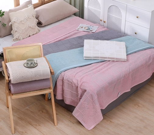 Покрывало махровое 22..416 7Я, 2208416, розовый