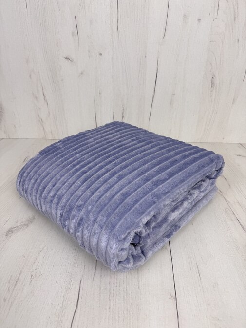 Плед однотонный жаккард Элит Реноме, 007 орризонте серебро