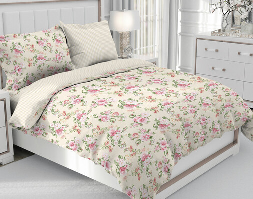 КПБ  бязь  Реноме<70919-1 Шарман крупные цветы> 