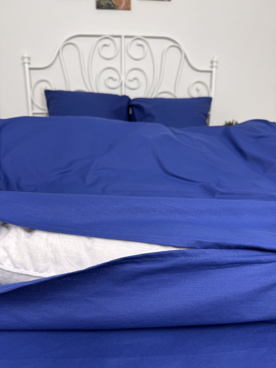 КПБ поплин однотонный Оливковая коллекция Реноме<19-4029 Темно-синий>