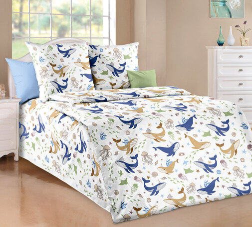 КПБ детский  перкаль Бамбино<Полосатики-1> 