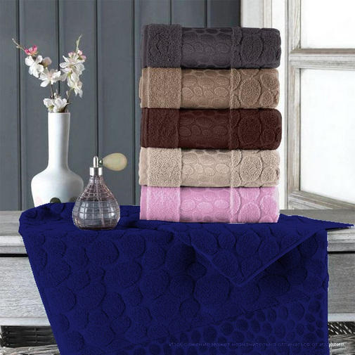 Полотенце махровое Коаст Luxor, 08020 темно-синий