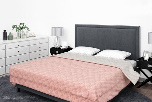 Покрывало ультрастеп однотонное полисатин Бояртекс, 14-1418, персиковый