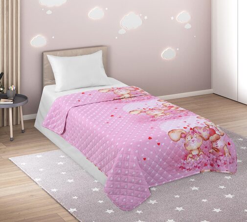 Покрывало детское стеганое поплин Текс-Дизайн, Улыбка.