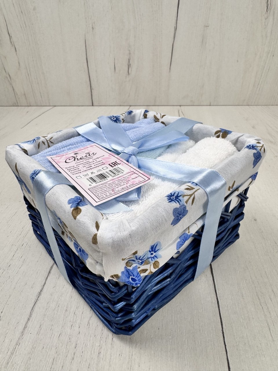 Набор салфеток в подарочной корзинке Cherir/Черир М