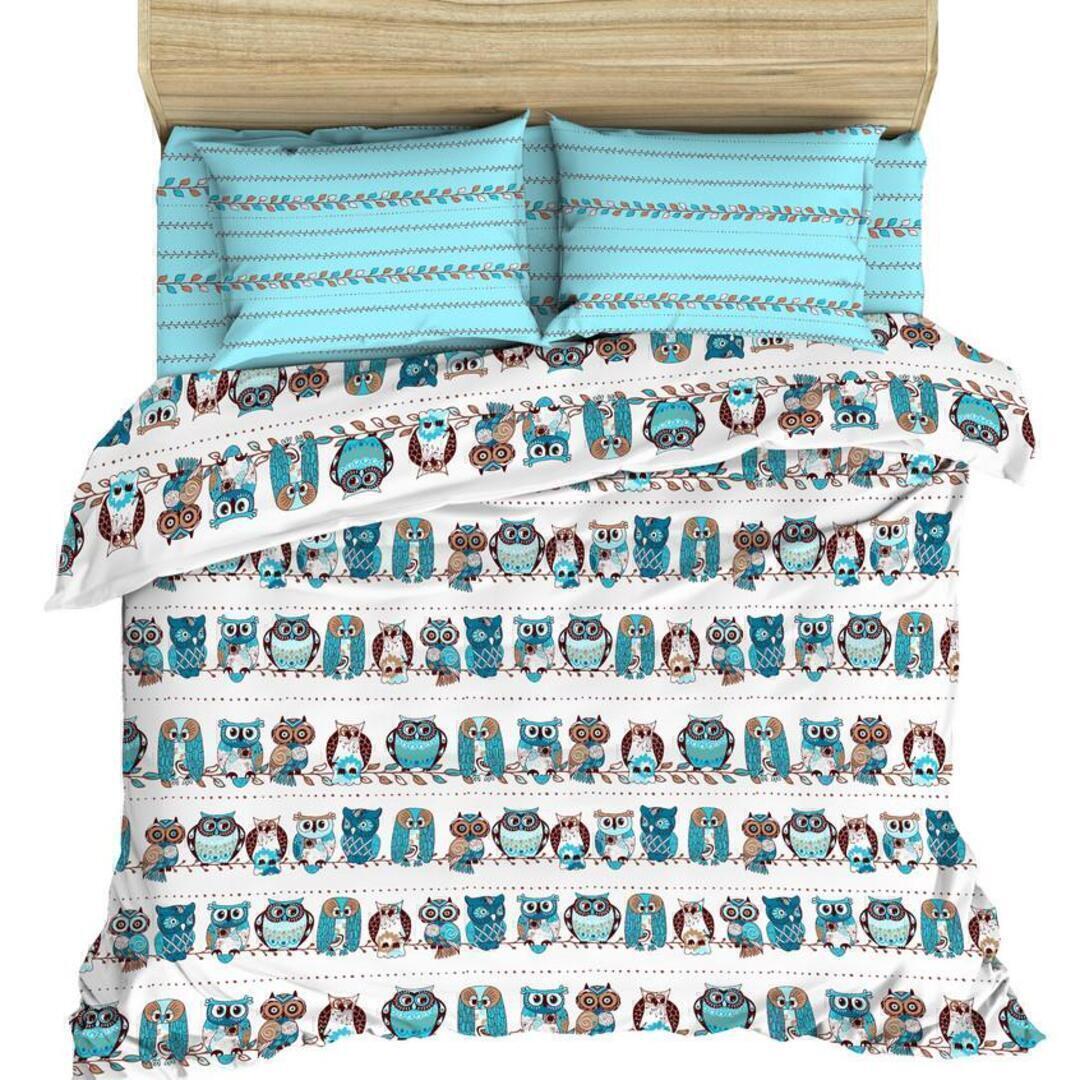 КПБ  бязь Василиса/Delight<7184-1 Совы Скидка>