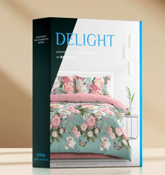 КПБ бязь Василиса/Delight<20224-1 Цветочный блюз>