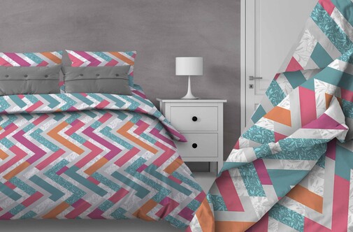 КПБ  бязь Бояртекс <317 Монблан вид 6 разноцв. Скидка>