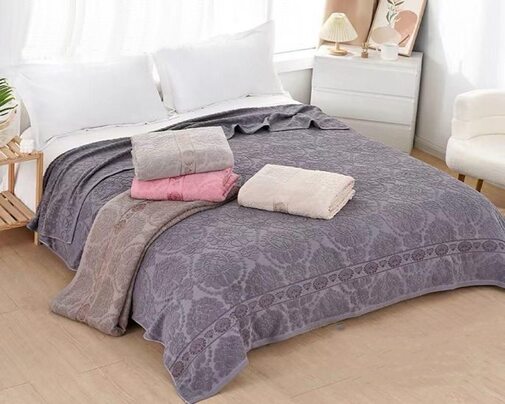 Покрывало махровое Северный Город/NORTH CITY, 1012, жаккард