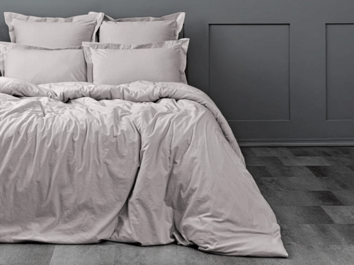 КПБ  теплый лен с простыней на резинке (160*200*30) Koenigson<16-0000 Aska>