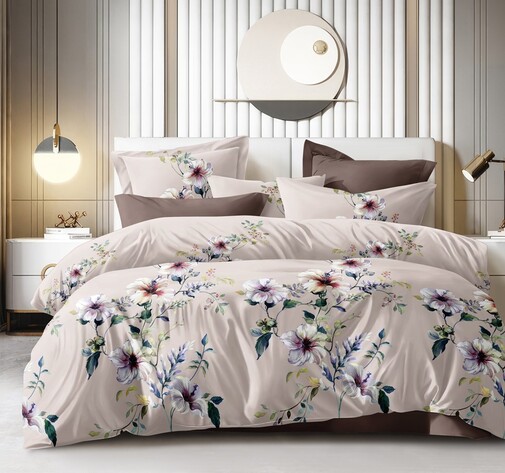 КПБ  поплин Оливковая коллекция Реноме<УУ 6837> 