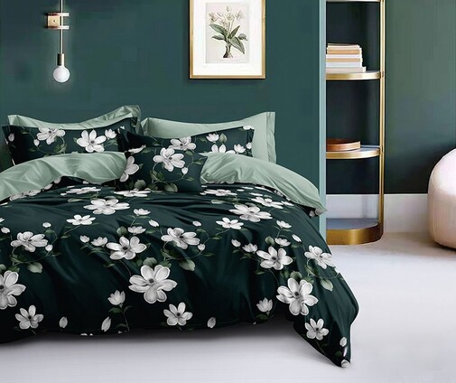 КПБ  поплин Оливковая коллекция Реноме<УУ 2443> 