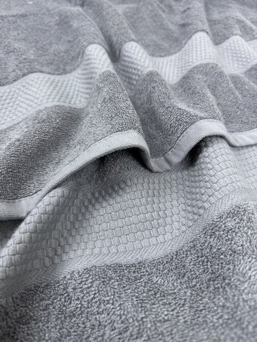 Полотенце махровое BS 400гр Узбекистан, 910 серый