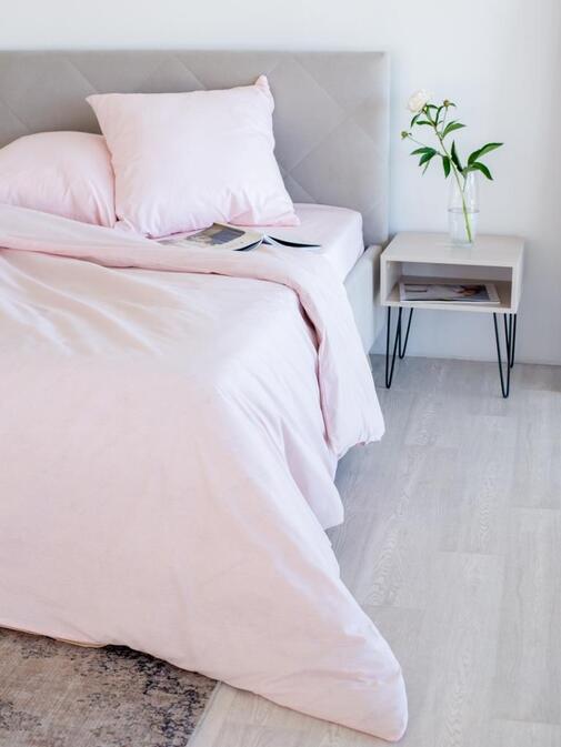 КПБ  поплин однотонный (нав 70*70) Баттерфляй Скидка<рис. Пудровая роза Скидка>