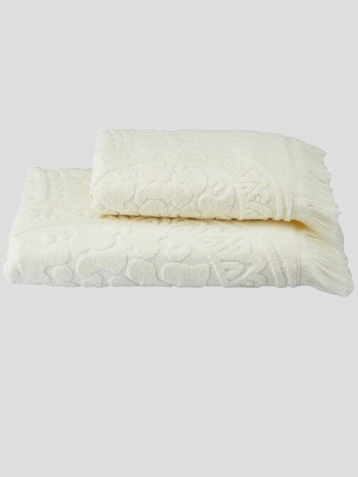 Полотенце махровое Узелочки  Сафия Хоум, 1040 кремовый