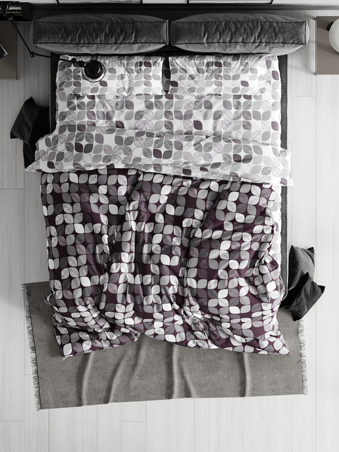 КПБ  бязь Жемчужная коллекция Реноме<70040-1 Игра цвета> 