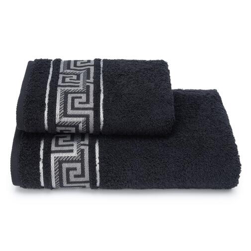 Полотенце махровое Tavropos Клинелли, 19-4015 черный