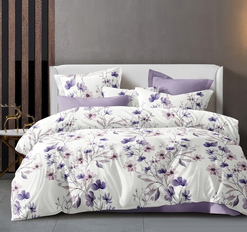 КПБ  поплин Оливковая коллекция с простыней на резинке (180*200*25) Реноме<УУ 6839> 