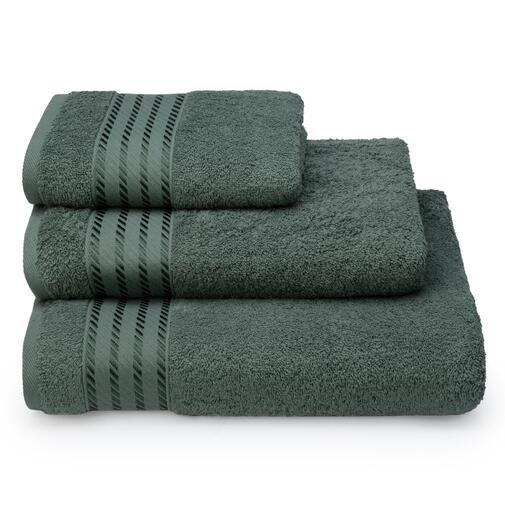 Полотенце махровое Glimmer ДМ ТЕКС, 16-5810 зеленый гранит