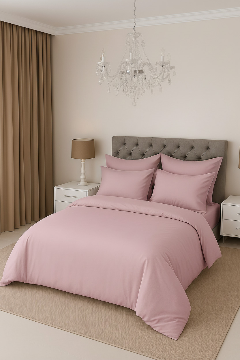 КПБ  сатин однотонный Темно-синяя коллекция Реноме<OS-008 Парфэ> 