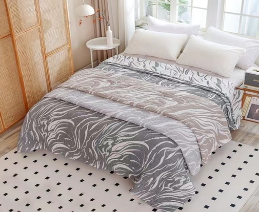 Покрывало хлопковое 46..304 7Я, 4608304, бежевый