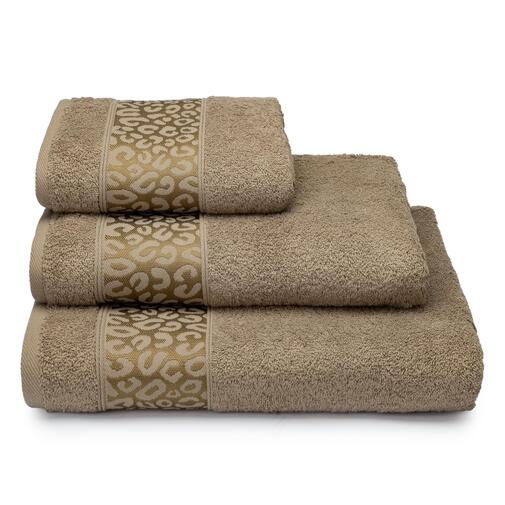 Полотенце махровое Di leopardo Клинелли, 16-1110 оливково-серый