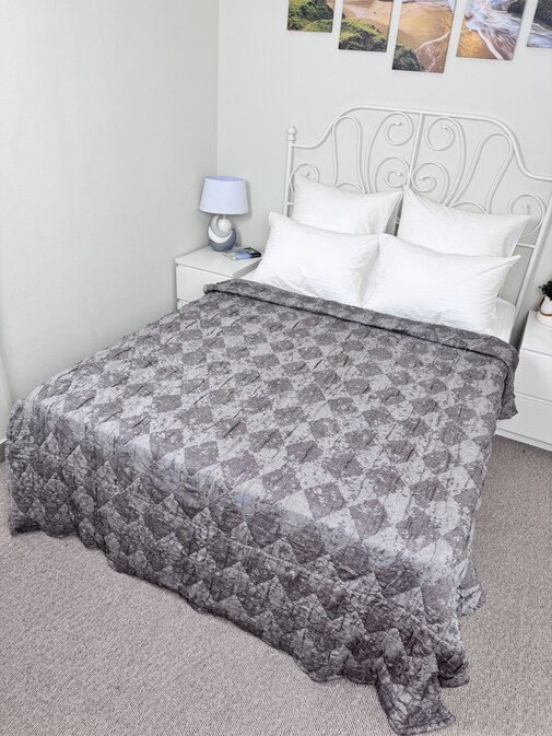 Покрывало хлопковое 46..347 7Я, 4608347, коричневый