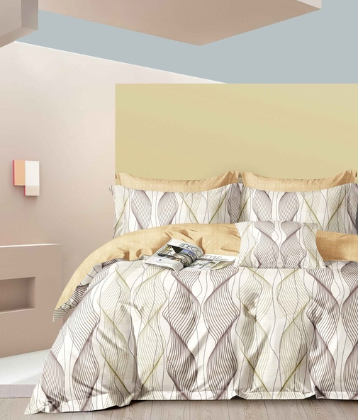 КПБ  сатин Темно-синяя коллекция с увеличенной простыней Реноме<ПП 7423> 