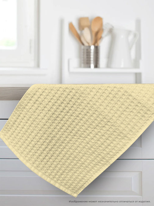 Полотенце вафельное с петелькой Бояртекс, желтый