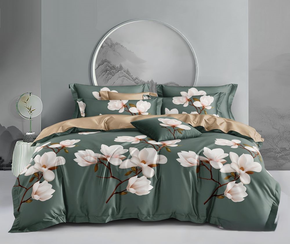 КПБ  поплин Оливковая коллекция Реноме<УУ 003> 