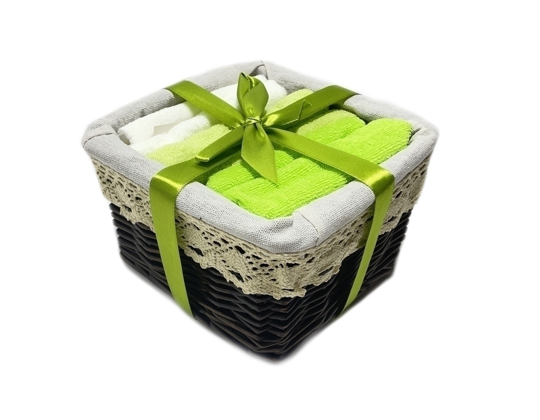 Набор салфеток в подарочной корзинке Cherir/Черир М